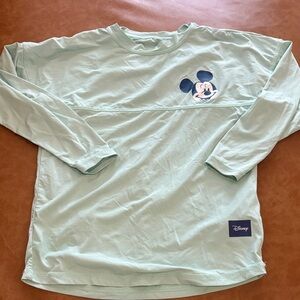 Disney Kids Long Sleeve Shirt with Mickey Mouse in Light Green - Size XS